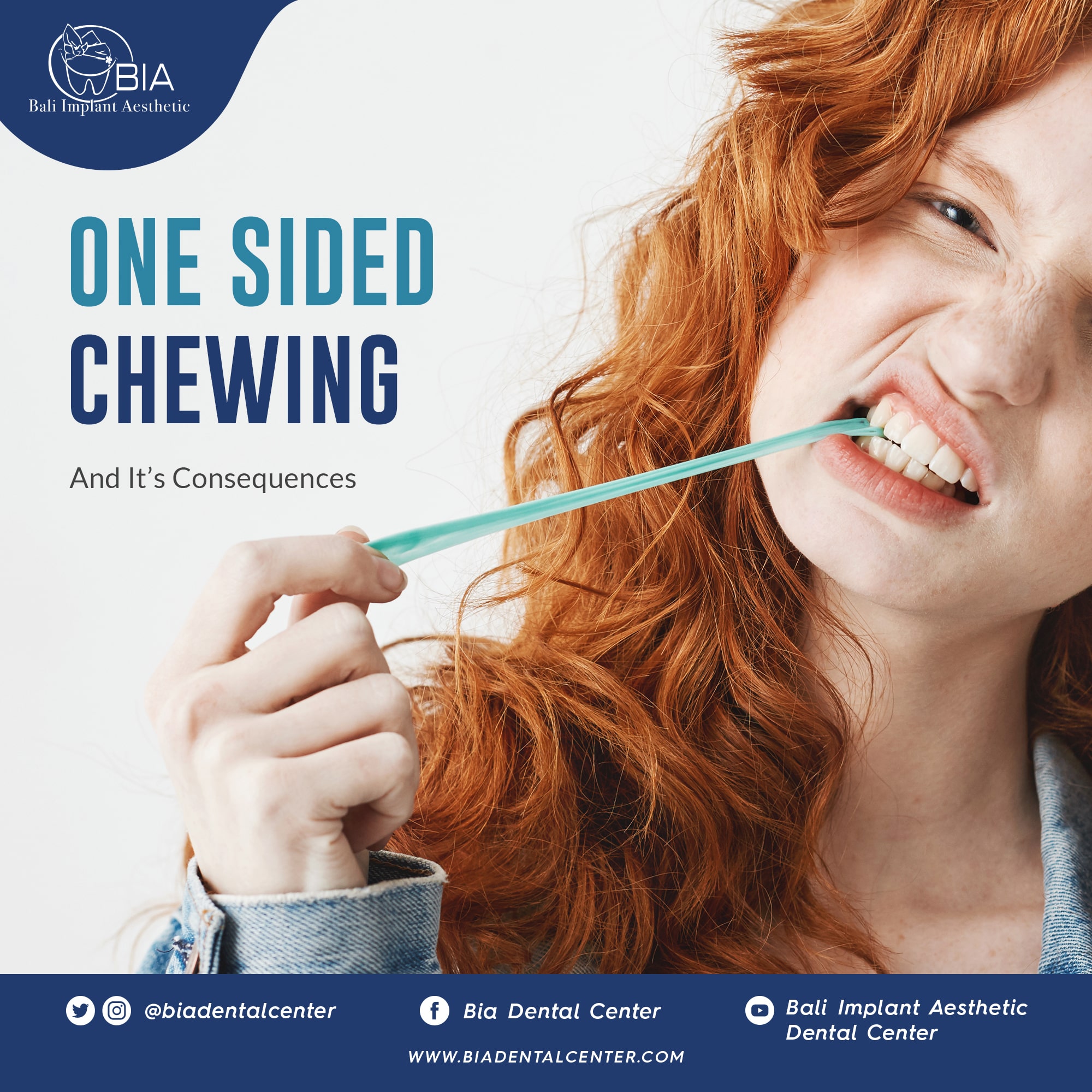 ONE SIDED CHEWING AND IT'S CONCEQUENCES - Bali Implant Aesthetic (BIA)  Dental Center