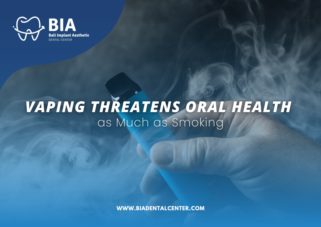 Vaping Threatens Oral Health as Much as Smoking