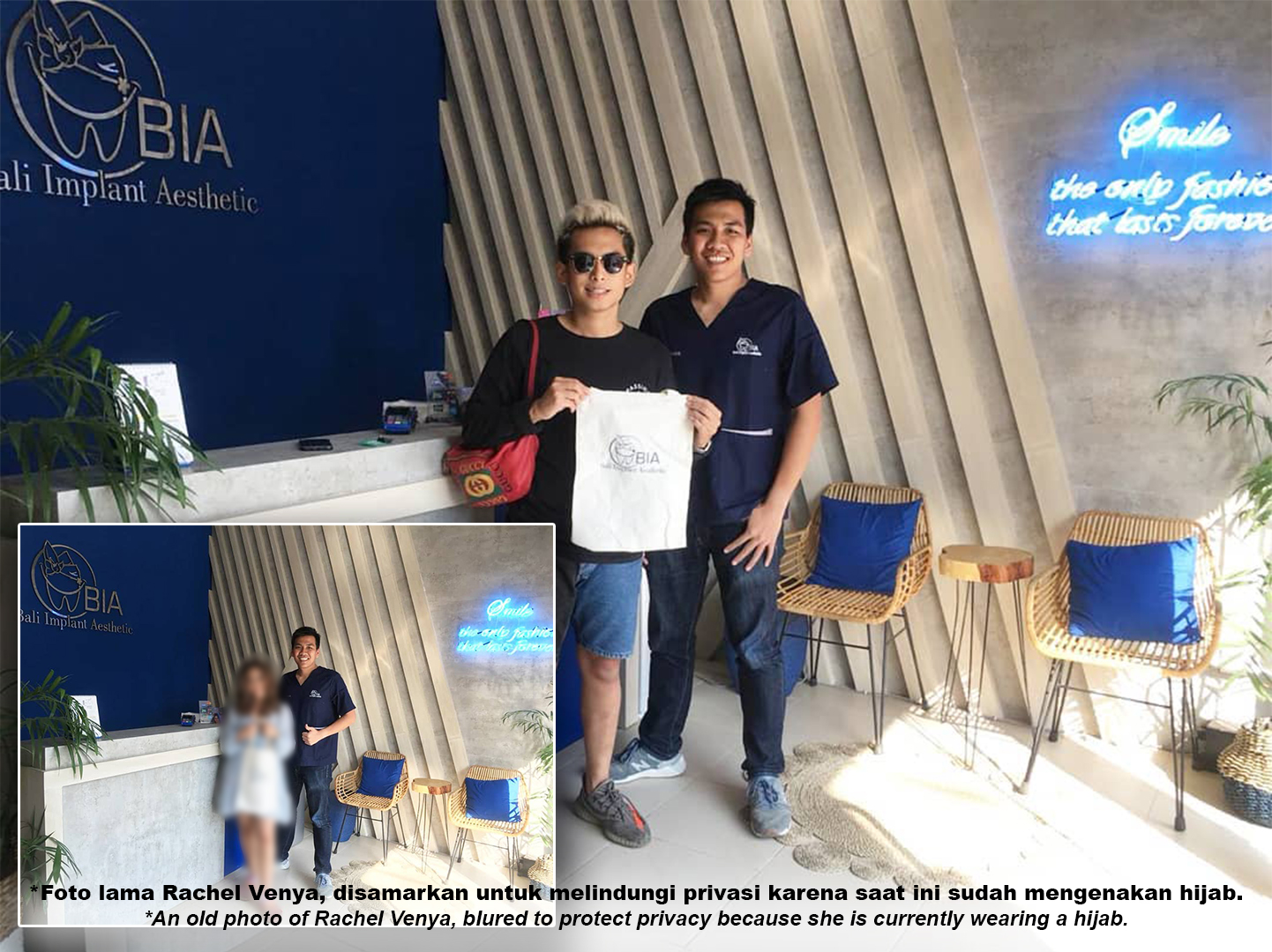 Rachel Venya is an Indonesian celebgram, entrepreneur who has a business in culinary, beauty, and fashion. review's at BIA Dental Center, best Bali Dental Center